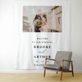 Trouwfotocabine-achtergrond met foto wandkleed (In situ)