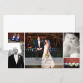 Trouwfotocollage - Dank u Bedankkaart (Voorkant / Achterkant)