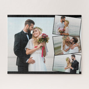 Trouwfotocollage met ZigZag-fotomontage Legpuzzel