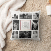 Trouwfotocollage Mr & Mrs-herinnering Kussen (Deken)