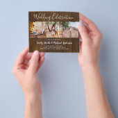 Trouwfotocollage voor een laag budget flyer (Hand)