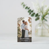 Trouwfotograaf Bloemenfoto QR-code Visitekaartje (Staand voorkant)