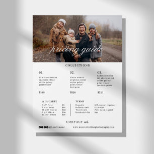 Trouwfotograaf Fotografie Prijslijst Familie Flyer
