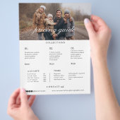 Trouwfotograaf Fotografie Prijslijst Flyer (Hand)