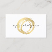 Trouwfotograaf Logo Visitekaartje Goud (Voorkant)