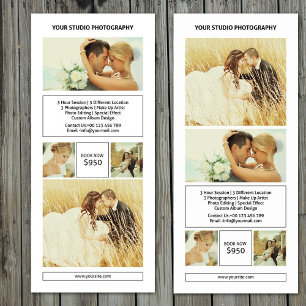 Trouwfotograaf Rack Card Sjabloon Reclamekaart