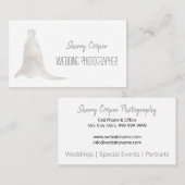 Trouwfotograaf trouwjurk Elegant Visitekaartje (Voorkant / Achterkant)