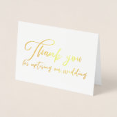 Trouwfotograaf Videograaf Dank u Folie Kaarten (Voorkant)