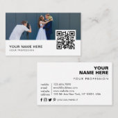 Trouwfotograaf | Videograaf | DJ QR Code Visitekaartje (Voorkant / Achterkant)
