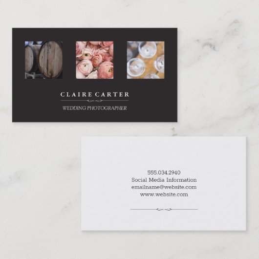 Trouwfotograaf Visitekaartje (Voorkant / Achterkant)