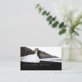 Trouwfotograaf Zwart & Goud QR Code Visitekaartje (Staand voorkant)