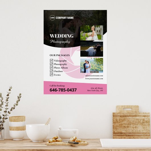 Trouwfotografie Custom Poster (Keuken)