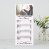 Trouwfotografie Prijscard Kaarten (Staand voorkant)