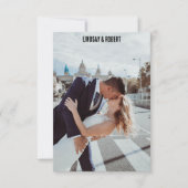 trouwfotokaart bedankkaart (Voorkant)