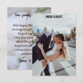 Trouwfotokaart Bedankkaart (Voorkant / Achterkant)