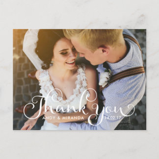 Trouwfotokaart Briefkaart Elegante Unieke Kaart