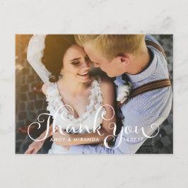 Trouwfotokaart Briefkaart Elegante Unieke Kaart