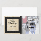 Trouwfotokaart, klassieke fotokaarten aankondiging (Voorkant / Achterkant)