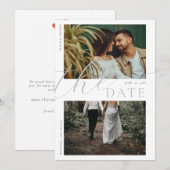 Trouwfoto's Bergklaproos Save the Date 2 Kaart (Voorkant / Achterkant)