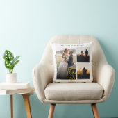 Trouwfoto's Collage Dank Je Geschenk Kussen (Stoel)