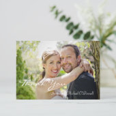 Trouwfoto's Dank u 3,5 x 5 Kaart (Staand voorkant)