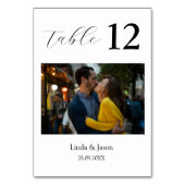 Trouwfoto's met Reis Thema Tafel Nummer Kaarten (Voorkant)