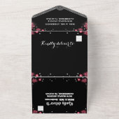 Trouwfoto's Tekst Aangepaste Trouwdag All In One Uitnodiging (Buitenkant)