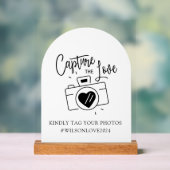 Trouwfototeken, leg het liefdesacrylteken vast acryl bord (Neutraal)