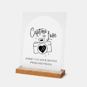 Trouwfototeken, leg het liefdesacrylteken vast acryl bord (Hoek)