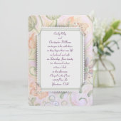 Trouwframe met bloemen kaart (Staand voorkant)