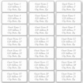 Trouwgast adres Stickers (Voorkant)