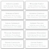 Trouwgast Adresetiketten BESTELLEN 6" of 8"! Sticker (Voorkant)