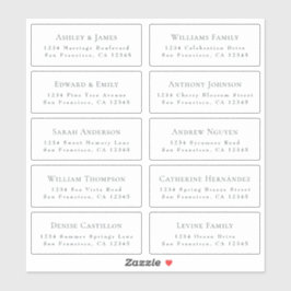 Trouwgast Adresetiketten BESTELLEN 6" of 8"! Sticker