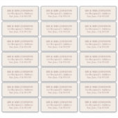 Trouwgast adreslabel 21 verschillende adressen sticker (Voorkant)