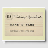 Trouwgast boek auteur rustieke bibliotheek geel (Voorkant)