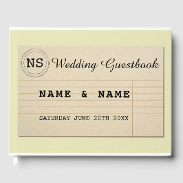 Trouwgast boek auteur rustieke bibliotheek geel