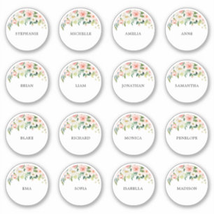 trouwgast Naam Bedankt Sticker