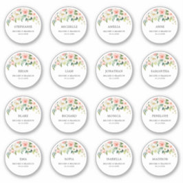  trouwgast Naam Bedankt Sticker