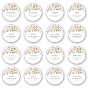 trouwgast Naam Bedankt Sticker