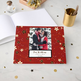 Trouwgastboek voor winterhuwelijk gastenboek