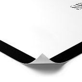 Trouwgastboekposter 'Mr and Mrs Modern Bold' Poster (Hoek)