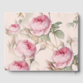 Trouwgastenboek met antieke roos gastenboek (Achterkant)