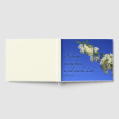 Trouwgastenboek met bloemen en bijbelvers gastenboek (Volledig)