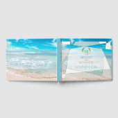 Trouwgastenboek | Modern geometrisch monogram Gastenboek (Volledig)