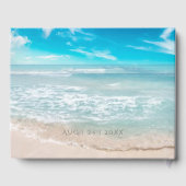 Trouwgastenboek | Modern geometrisch monogram Gastenboek (Achterkant)