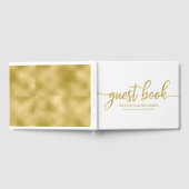 Trouwgastenboek nep folie goud chic kalligrafie gastenboek (Volledig)