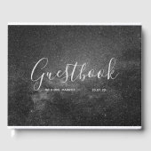 Trouwgastenboek | Space Stars Eternity Chic Gastenboek (Voorkant)