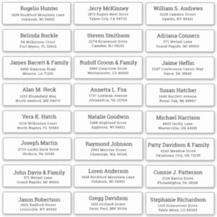  trouwgastensticker voor adresetiketten sticker