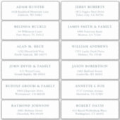 trouwgastensticker voor adresetiketten sticker (Voorkant)