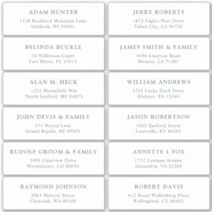  trouwgastensticker voor adresetiketten sticker